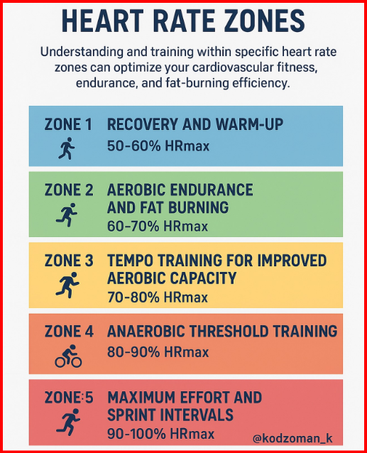 Heart Rate Zones Chart